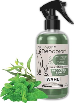 Picture of Wahl USA Pet Deodorant Spray for Dogs, Eucalyptus Spearmint, 8 oz | Deodorize And Refresh Yours Dogs Coat And Skin Between Baths For A Clean-Smelling Pet – Model 820011A