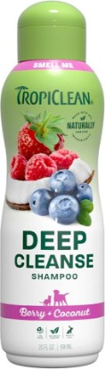 Picture of TropiClean Deodorizing Dog Shampoo, Berry & Coconut Scent, 20oz | dog shampoo