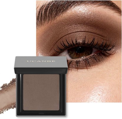 Picture of UCANBE Earthy Brown Single Matte Eyeshadow – Highly Pigmented, Long-Lasting Neutral Mini Eye Shadow Makeup Palette for Everyday Looks & Smokey Eyes Global Recycled Standard
