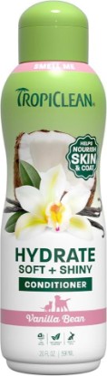 Picture of TropiClean Dog Conditioner, Detangling & Moisturizing, 20oz | Easy Detangling & Moisturizing | Kiwi & Cocoa Butter Scent | Puppy Safe | Made in USA