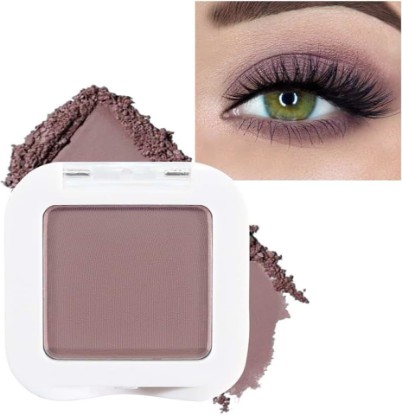 Picture of evpct Mauve Taupe Plum Matte Single Eye Shadow Palette Makeup for Older Women, Plum Lavender Purple Natural Cream Eyeshadow Palette for Green Eyes, High Pigment Mini Monochrome Eyeshadow