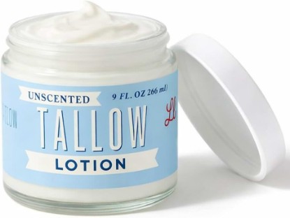 Picture of Unscented Tallow Lotion – 9oz Pure, Preservative-Free One Ingredient Moisturizer