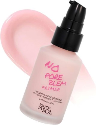Picture of TOUCH IN SOL No Poreblem Primer – Pore Primer for Korean Makeup, Mattifying Primer for Oily Skin, Pore Eraser for Large Pores, Blurring Finish from K Beauty (1.01 fl.oz/30ml)