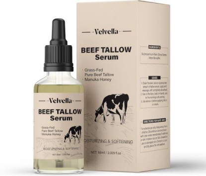 Picture of Beef Tallow For Skin – Grass-Fed, with Shea Butter, Manuka Honey & Mel – Anti-Aging Moisturizer for Wrinkles, Hydration & Collagen Boost – Natural for All Skin Types - Jasmine Scent – 60ml Serum