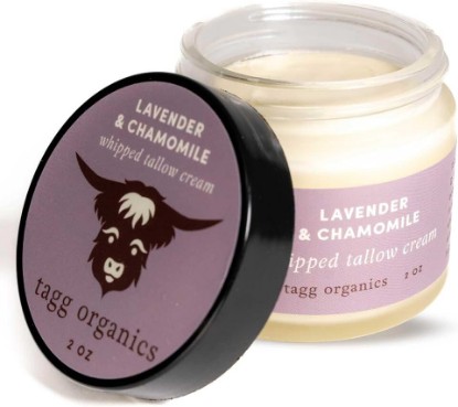 Picture of Whipped Tallow Cream for Skin - 100% Organic & Chemical-Free - Deep, Long-Lasting Hydration & Nourishment for Dry & Sensitive Skin (Lavender & Chamomile 2oz)
