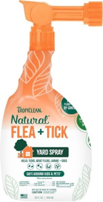 Picture of TropiClean Flea and Tick Spray for Yard, Powerful Outdoor Treatment, 32oz