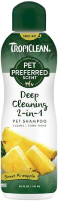 Picture of TropiClean Pet Preferred Sweet Pineapple Deep Cleaning 2-in-1 Pet Shampoo, 20 Fl Oz