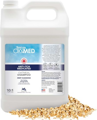 Picture of TropiClean OxyMed Medicated Cat & Dog Shampoo for Itchy Skin, 1 Gallon