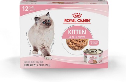 Picture of ROYAL CANIN Feline Health Nutrition Kitten Thin Slices in Gravy Cat Food, 3 oz (Pack of 12)