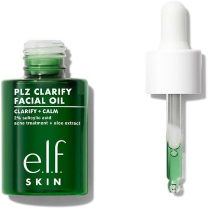 Picture of e.l.f. SKIN PLZ Clarify Facial Oil, Face Oil For Treating & Preventing Acne, Helps Calm Redness, Made with Salicylic Acid, Vegan & Cruelty-Free, 1 oz