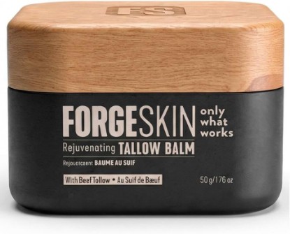 Picture of Forge Skin Beef Tallow Balm Skin Moisturizer for Men, Anti Aging Wrinkle Defense - Face & Body Skincare Hydration Cream, 100% Grass-Fed Lotion, Paraben-Free, Helps Minimize Look of Fine Lines, 1.7 oz