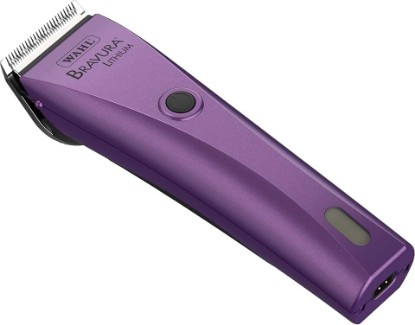 Picture of Wahl Professional Animal Bravura Lithium Ion Clipper, 41870-0423, Purple | Professional-Grade Pet Clippers for Grooming, 5-in-1 Fine Adjustable Blade, Perfect for Cats and Small to Medium-Sized Dogs
