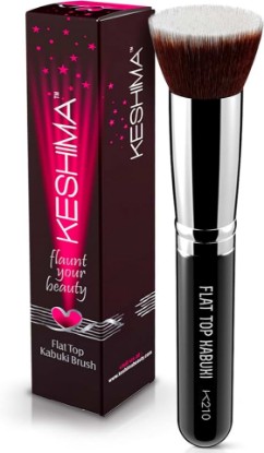 Picture of Flat Top Kabuki Foundation Brush By KESHIMA, Premium Makeup Brush | For Liquid, Cream, and Powder - Buffing, Blending, and Face - 1.2" Top Diameter