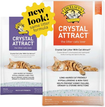 Picture of Dr. Elsey's Crystal Attract Silica Cat Litter, 8lbs