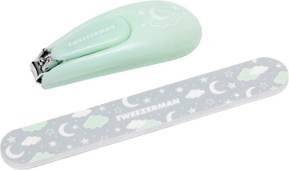 Picture of Tweezerman Baby Nail Clipper with Bear File,Green