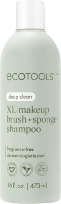 Picture of EcoTools XL Makeup Brush Cleanser, Sponge Shampoo, Fragrance-Free, 16 Fl Oz | Cleaner brushes and sponges, makeup brush soap for daily washing, beauty blender cleaner, plant based, sulfate free