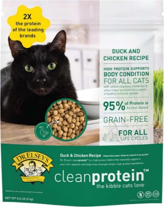 Picture of Dr. Elsey's cleanprotein Duck Cat Kibble 2 lb. Bag