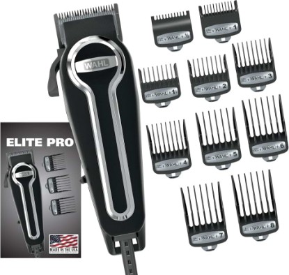 Picture of Wahl USA Elite Pro High-Performance Corded Home Haircut & Grooming Kit | At Home Mens Haircuts And Grooming With A High-Performance Corded Power Electric Hair Clipper - Model 3029684