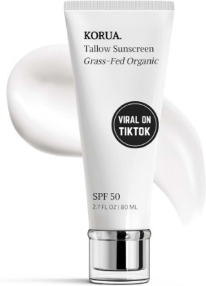 Picture of Korua Grass Fed Tallow Sunscreen 80ML with Non Nano Zinc Oxide 25%