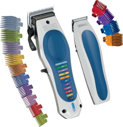 Picture of Wahl Lithium-Ion Color Pro Cordless Hair Clipper & Trimmer Haircutting Kit | Cordless Color Coded Hair Clipper & Touch-Up Battery Hair Trimmer For Beard And Neckline Grooming At Home - Model 3026594