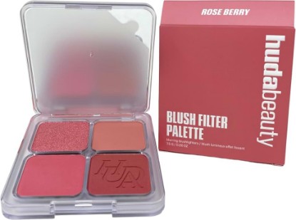 Picture of Huda Beauty Blush Filter Blurring Blushlighters Palette - Rose Berry - 7.5 g / 0.26 oz. Limited Edition