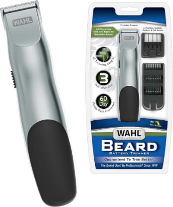 Picture of Wahl Groomsman Battery Facial Hair Trimmer for Beard & Mustache Trimming | Cordless Battery Powered Trimmer For Daily Beard & Mustache Trimming, Light Detailing & Body Grooming – Model 9906-717V
