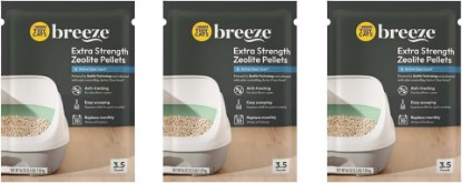 Picture of Tidy Cats Breeze Extra Strength Zeolite Pellets, Active Clean Scent 3.5 lb (Pack of 3)