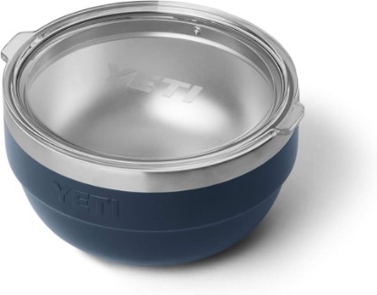 Picture of YETI Rambler Bowl, Vacuum Insulated, Stackable and Nestable Stainless Steel Bowl with Lid, 1 Quart, Navy