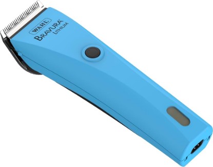 Picture of Wahl Professional Animal Bravura Lithium Ion Clipper, 41870-0438, Turquoise | Professional-Grade Pet Clippers for Grooming, 5-in-1 Fine Adjustable Blade, Perfect for Cats and Small to Medium-Sized Dogs