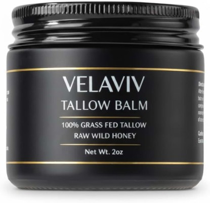 Picture of 100% Grass-Fed Beef Tallow Balm for Face and Body - Concentrated Tallow Skin Cream with Subtle Lavender for Anti-Aging, Deep Hydration, and Dry Skin Relief - 2 oz