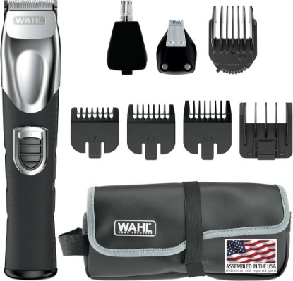 Picture of Wahl USA Rechargeable Lithium Ion All in One Beard Trimmer for Men | Hair Trimmer For Beard Grooming, Detailing Edges, Ear & Nose Hair Clean Ups, Multi-Attachment Head Trimmer – Model 9854-600B