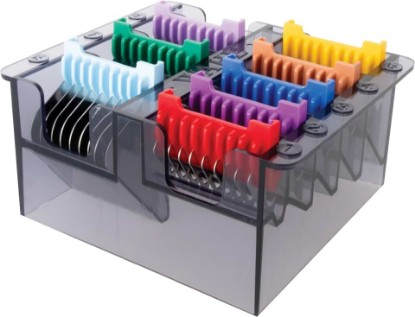 Picture of Wahl Professional Animal 5-in-1 Stainless Steel Comb Set, Multicolor 1 | 8 Color-Coded Cutting Lengths, Compatible with Arco, Motiva2, Bravura2, Bravura, and Chromado Clippers