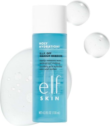 Picture of e.l.f. el.f. SKIN Holy Hydration Off Makeup Remover | Liquid Makeup Remover For Eye, Lip & Face Makeup, Gentle Formula, Vegan & Cruelty-free