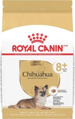Picture of ROYAL CANIN Chihuahua 8+ Adult Dry Dog Food, 2.5 lb Bag | Healthy Aging Support, Heart Health with Taurine & DHA, For Adult Chihuahuas 8+ Years, Rehydratable Kibble
