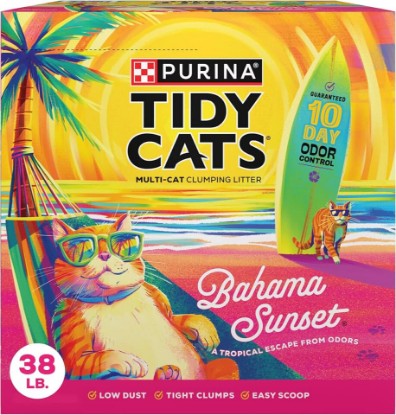 Picture of Purina Tidy Cats Bahama Sunset Scented Clumping Cat Litter Odor Control Formula