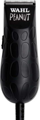 Picture of Wahl Professional Black Peanut Trimmer, Corded | Lightweight Palm-Size Grooming Tool for Trimming & Detail Work, Detachable Snap-On Blade, 4 Guide Combs & Oil Included