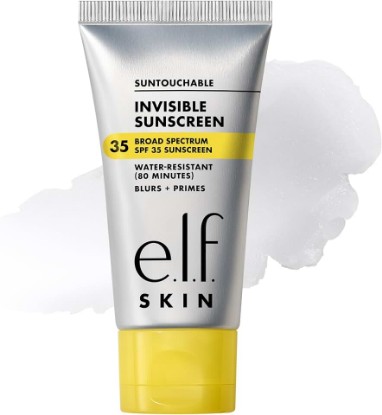Picture of e.l.f. SKIN Suntouchable Invisible SPF 35 Sunscreen | Lightweight Gel for Under Makeup, Daily Face Sunscreen for Women, Vegan & Cruelty-Free