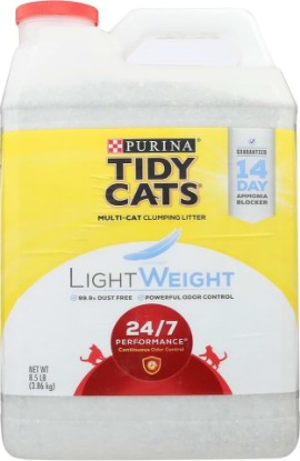 Picture of Tidy Cats Cat Litter, Clumping, 24/7 Performance, LightWeight, 136 Ounce Jug