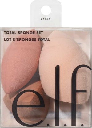 Picture of e.l.f. Total Sponge Set, Multi-use Makeup Sponge Set For Flawless Blending, Great For Powder Or Liquid Concealer & Foundation, Vegan & Cruelty-Free