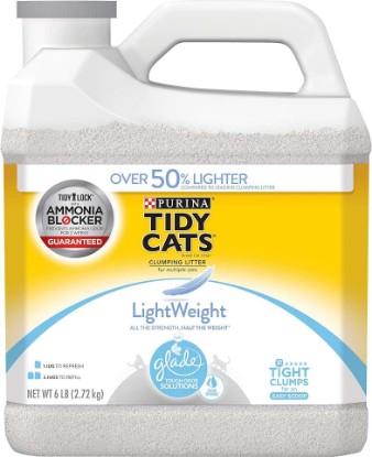 Picture of Purina Tidy Cats Light Weight, Low Dust, Clumping Cat Litter, LightWeight Glade Clear Springs Multi Cat Litter - 6 lb. Jug