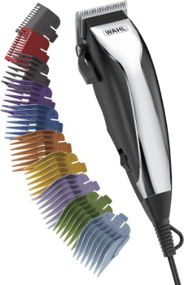 Picture of Wahl Home Haircutting Corded Clipper Kit with Adjustable Blade Taper Lever | Color Coded Guards For Easy Goof-Proof Haircutting & Trimming For The Whole Family – Model 79722