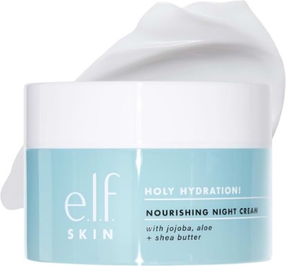Picture of e.l.f. SKIN Holy Hydration! Nourishing Night Cream, Ultra-Hydrating Moisturizer, Infused with Shea Butter, Soothes Skin, 1.76 Oz (Packaging May Vary)