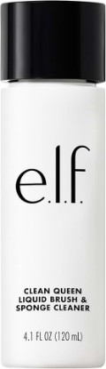 Picture of e.l.f. Clean Queen Liquid Brush & Sponge Cleaner, Gentle Foaming Cleaner For Removing Leftover Makeup, Dirt & Grime, Vegan & Cruelty-Free, 4.1 oz