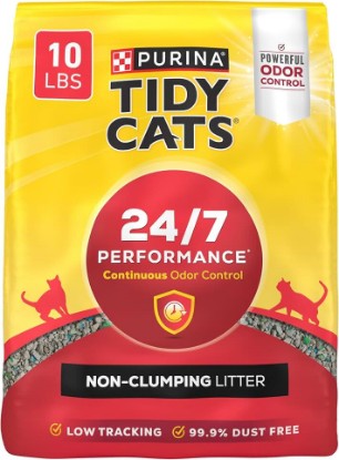 Picture of Purina Tidy Cats Non Clumping Cat Litter, 24/7 Performance Multi Cat Litter - (4) 10 lb. Bags