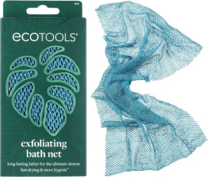 Picture of EcoTools Exfoliating Bath Net, African Bath Net Body Scrubber | Long-lasting lather, shower net scrubber for body, fast drying, expands to 4 feet, shower sponge for body