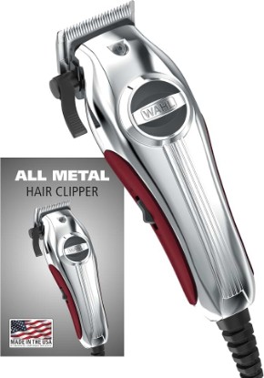 Picture of Wahl USA Pro Ultra Quiet Torque Corded Hair Clipper, Metal Housing | High Power, Cooler Operating Temperature, Ultra Quiet At Home Haircutting, Bonus Hair Clipping Guard Caddy – Model 3000097