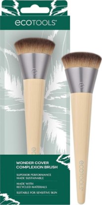 Picture of EcoTools Wonder Cover Complexion Brush, Flawless Foundation Application | Foundation makeup brush for application and blending, full coverage base brush, synthetic bristles, cruelty-free
