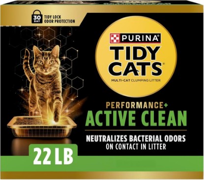 Picture of Purina Tidy Cats Performance Plus Cat Litter, Active Clean, 22 lb Box