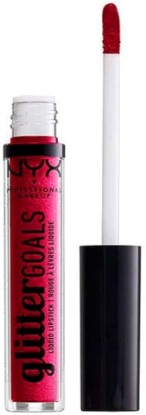 Picture of NYX PROFESSIONAL MAKEUP Glitter Goals Liquid Lipstick - Reflector, Hot Pink With Pink And Magenta Glitter