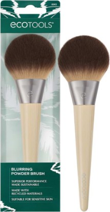 Picture of EcoTools Blurring Powder Makeup Brush, Large Makeup Brush, 1 Count | Blurred coverage with powder brush, face powder brush for loose and pressed powder, fluffy makeup brush with tapered bristles